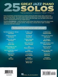 25 Great Jazz Piano Solos + Audio Online / notové přepisy klavírních sól ● životopisy ● fotografie