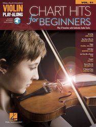 VIOLIN PLAY-ALONG 51 - CHART HITS for Beginners + Audio Online