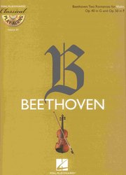 CLASSICAL PLAY ALONG 20 - BEETHOVEN: Two Romances, Op.40 in G and Op.50 in F + CD / housle