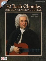 70 Bach Chorales for Easy Classical Guitar + Audio Online / kytara + tabulatura
