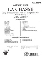 Southern Music Company POPP: La Chasse (Galop Brillante) for Flute and Symphonic Band / fu
