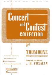 RUBANK CONCERT&CONTEST COLLECTIONS for Trombone - klavírní doprovod