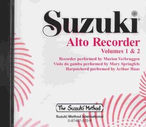 SUZUKI ALTO RECORDER 1 &amp; 2 - CD / klavírní doprovod