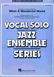 WHAT A WONDERFUL WORLD (Key: Eb) - Vocal Solo with Jazz Ensemble / partitura + party