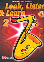 LOOK, LISTEN &amp; LEARN 2 + Audio Online / škola hry na tenorový saxofon