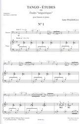 Astor Piazzolla: TANGO - ETUDES / šest přednesových skladeb pro fagot a klavír