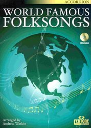 Fentone Music WORLD FAMOUS FOLKSONGS + CD / akordeon