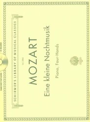 MOZART - Eine kleine Nachtmusik + CD 1 klavír 4 ruce
