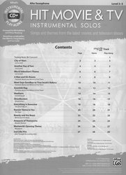 Hit Movie &amp; TV Instrumental Solos + CD / altový saxofon a klavír (PDF)