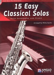 15 Easy Classical Solos + CD / altový saxofon a klavír