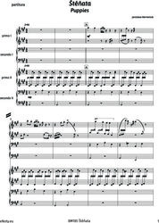 Štěňata - hravá skladba pro 2 klavíry 8 rukou