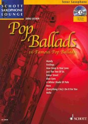 POP BALLADS (16 famous pop ballads) + CD / tenorový saxofon a piano