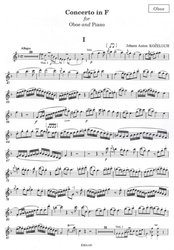 Koželuch, Johann Anton: Concerto in F / hoboj a klavír