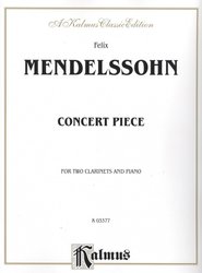 Mendelssohn: Concert Piece for Two Clarinets &amp; Piano / koncert pro dva klarinety a klavír