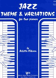 JAZZ THEME &amp; VARIATIONS for two pianos - 2 pianos 4 hands