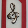 LUKO servis - Brož, houslový klíč, velký, staro stříbrný