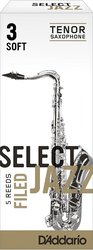 D'Addario Select Jazz Filed plátek pro tenor saxofon tvrdost 3S