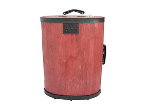 Wiseman WISE0004 "Naked" French horn case - dřevěné pouzdro pro lesní roh, červený mahagon