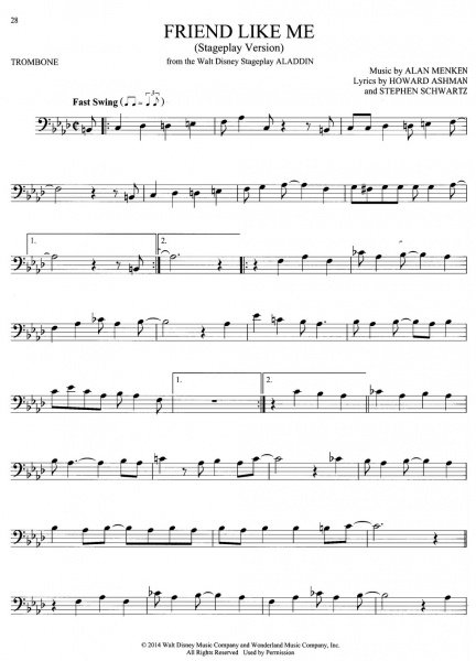 101 Broadway Songs for Trombone / 101 muzikálových melodií pro pozoun
