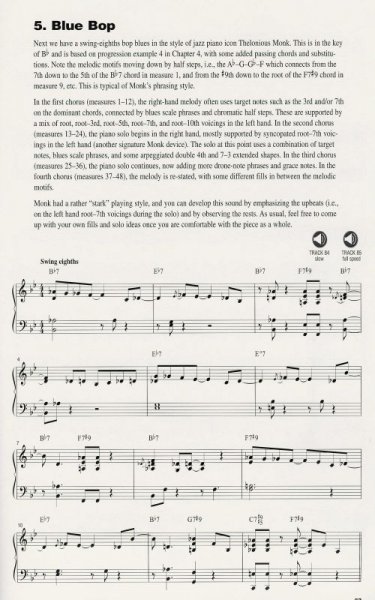 Hal Leonard Corporation JAZZ-BLUES PIANO + CD   the instructional book