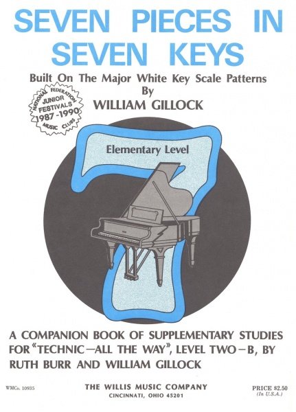 Seven Pieces in Seven Keys by William Gillock / sedm skladeb v sedmi tóninách