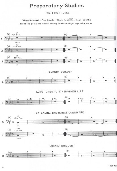 ARBAN-ST.JACOME: Comprehensive Course for Trombone (Baritone B.C.) / škola hry na trombone a baritone