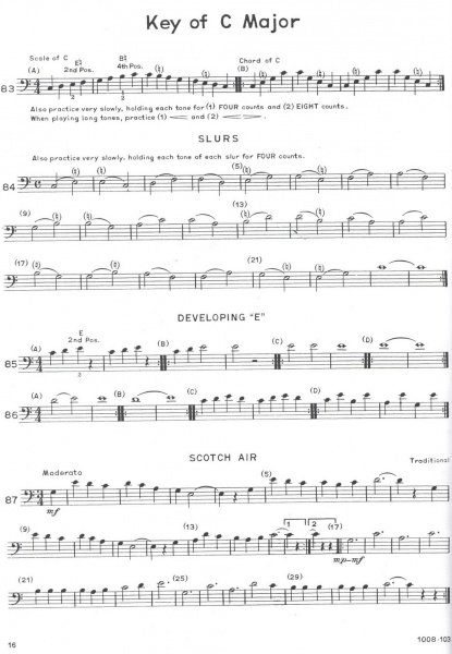 ARBAN-ST.JACOME: Comprehensive Course for Trombone (Baritone B.C.) / škola hry na trombone a baritone