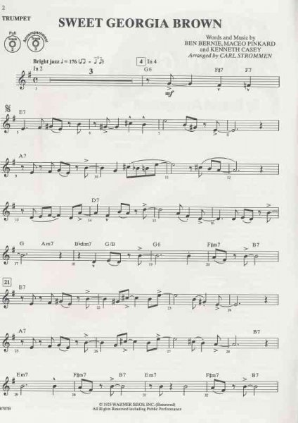 Warner Bros. Publications MOVIE SONGS - JAZZ  ARRANGEMENT + CD / trumpeta