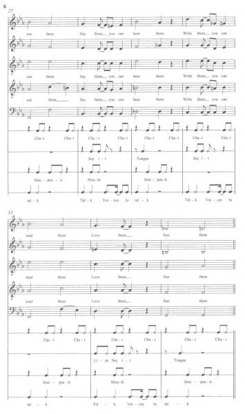 WORDS by The Real Group / SATBB &amp; SATB* a cappella - Clarina