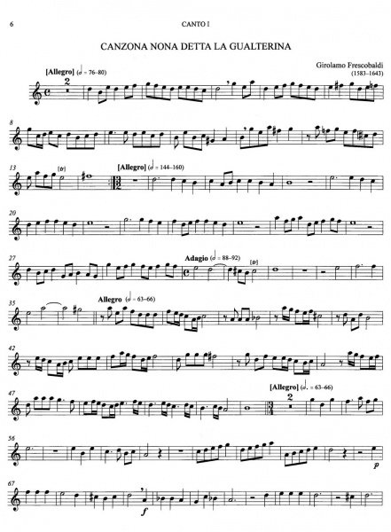 17th-century Italian Chamber Music / dva melodické C nástroje a basso continuo
