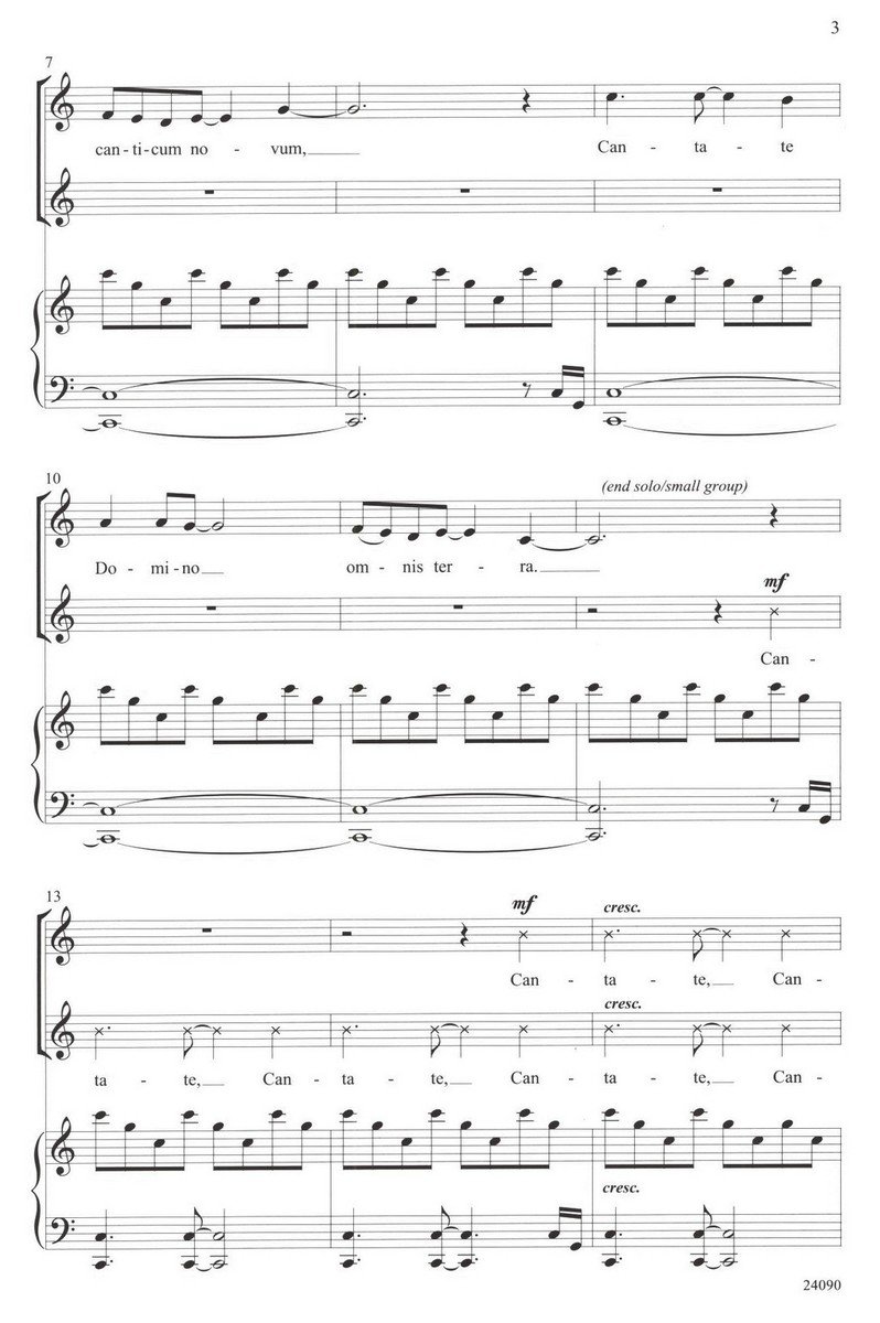 Cantate Domino / 2-PART (SSA)*+ piano