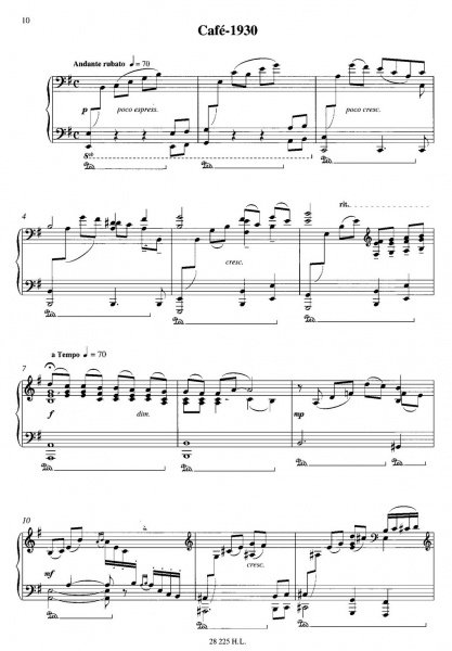 ASTOR PIAZZOLA - Histoire Du Tango / klarinet a klavír