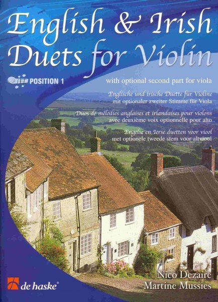 Hal Leonard MGB Distribution ENGLISH&IRISH DUETS FOR VIOLIN  (position 1) with optional pa