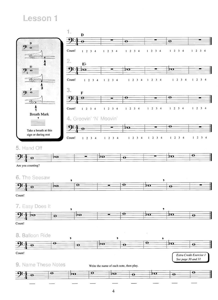 Belwin 21st Century Band Method, Level 1 / škola hry na trombon (pozoun)