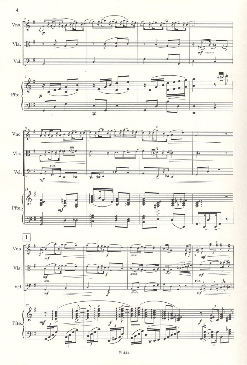 Dvořák: Humoreska Ges dur, op. 101, č. 7 / swingové aranžmá pro klavírní kvarteto (housle, viola, violoncello, klavír)