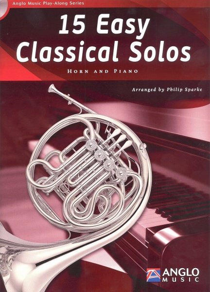 15 Easy Classical Solos + CD / lesní roh (f horn) a klavír