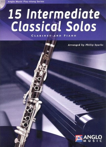 15 Intermediate Classical Solos + CD / klarinet + klavír