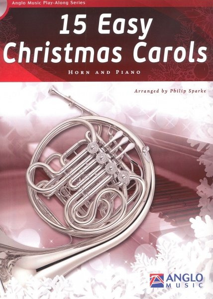 15 Easy Christmas Carols + CD / lesní roh (f horn) a klavír