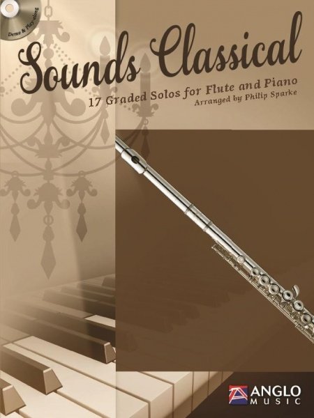 Sounds Classical - 17 Graded Solos + CD / příčná flétna a klavír