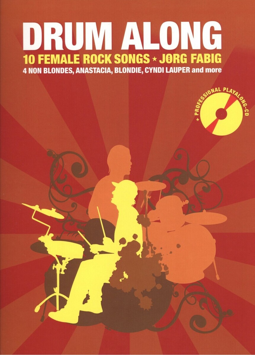 DRUM ALONG CD 10 Female Rock Songs Clarina drum-along-cd-10-female-rock-songs-clarina