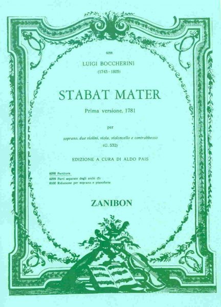 STABAT MATER ( Luigi Boccherini ) - prima versione, 1781