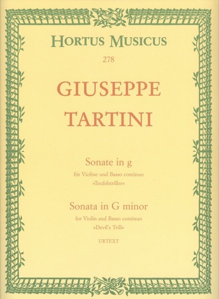 Bärenreiter Tartini, Giuseppe Sonata "Devil's Trill"