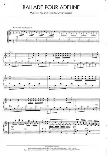 CARISCH s.r.l. MY BEST - RICHARD CLAYDERMAN / sólo klavír