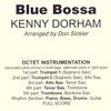 BLUE BOSSA (Jazz Octet) - partitura a party