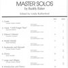 MASTER SOLOS FOR TROMBONE + CD / trombon (pozoun) a klavír