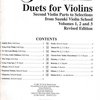SUZUKI DUETS FOR VIOLINS / dueta pro housle