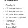 Zoot Suit Riot for Sax Ensemble (AATB &amp; piano, bass, drums)