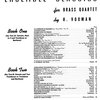 Ensemble Classics for Brass Quartet 1 /  skladby pro dvě trumpety, lesní roh a pozoun (trombon)