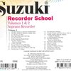 SUZUKI SOPRANO RECORDER SCHOOL 1 &amp; 2 - CD with accompaniment