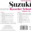 SUZUKI SOPRANO RECORDER SCHOOL 3 &amp; 4 - CD with accompaniment